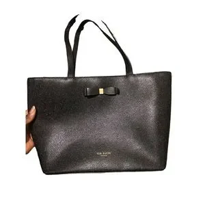 Ted Baker London Bags Ted Baker Jessica Bow Shopper Black Bag Poshmark